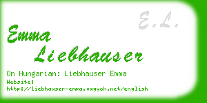 emma liebhauser business card